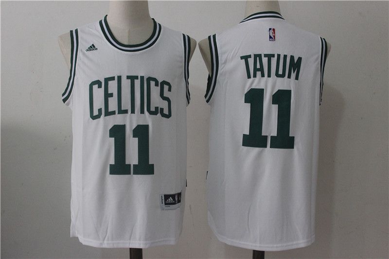 Men Boston Celtics #11 Jayson Tatum White NBA Jerseys